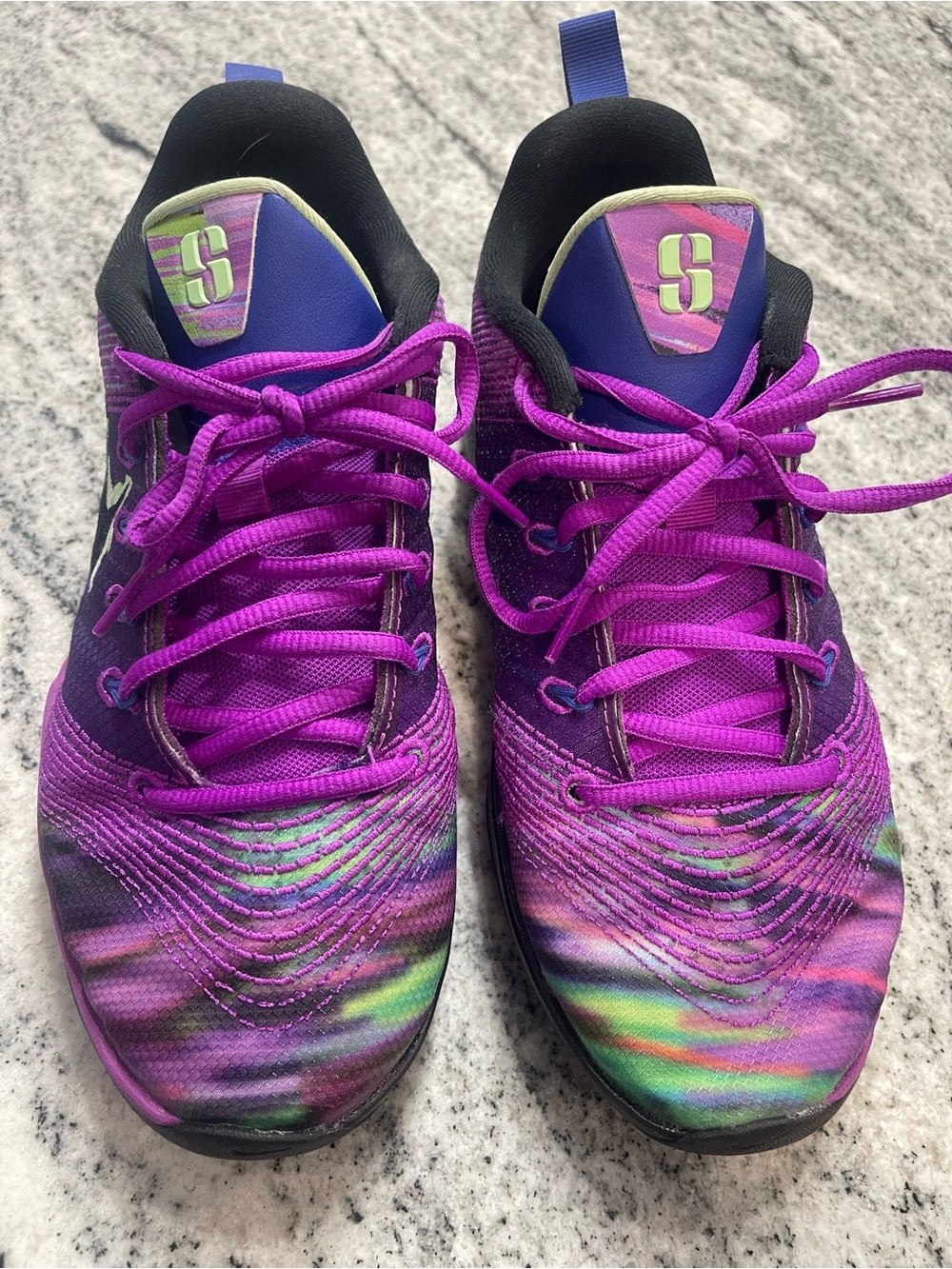Sabrina Lonescu Purple basketball shoes